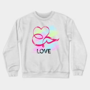 Love in Arabic calligraphy Crewneck Sweatshirt